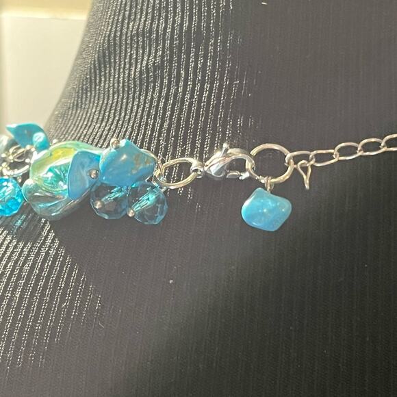 Turquoise and blue necklace lot of 8 - Picture 4 of 16